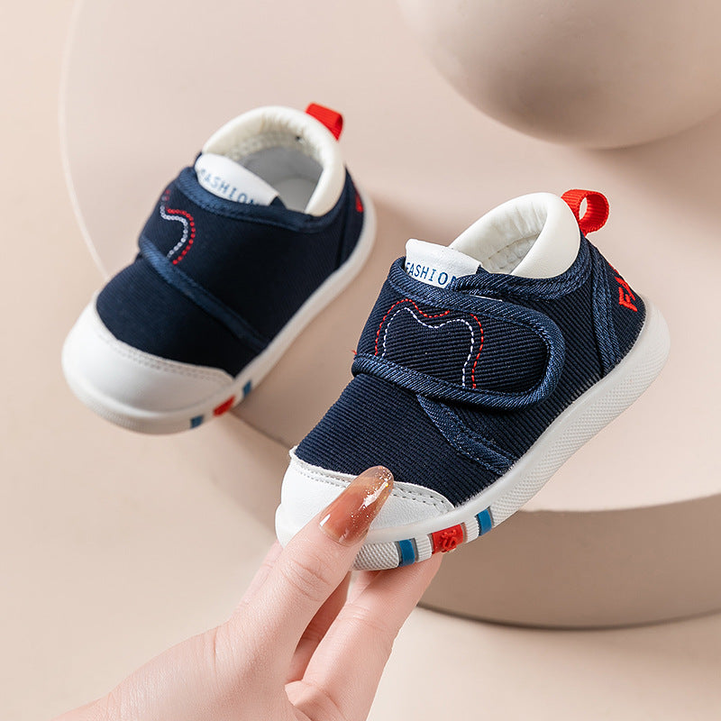 Toddler Walking Shoes – Soft Sole, Anti-Slip & Anti-Kick Velcro Shoes for Boys & Girls (1–3 Years)