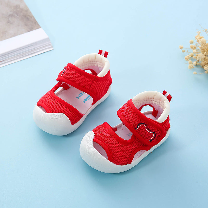 Breathable Baby Walking Sandals – Soft Sole Anti-Kick Shoes for Boys & Girls (Ages 6 Months to 3 Years)