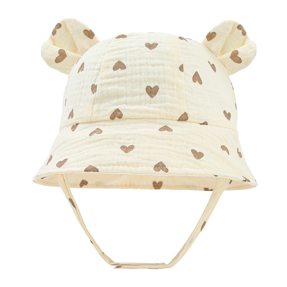 Muslin Baby Sun Hat – Lightweight Summer Bucket Cap