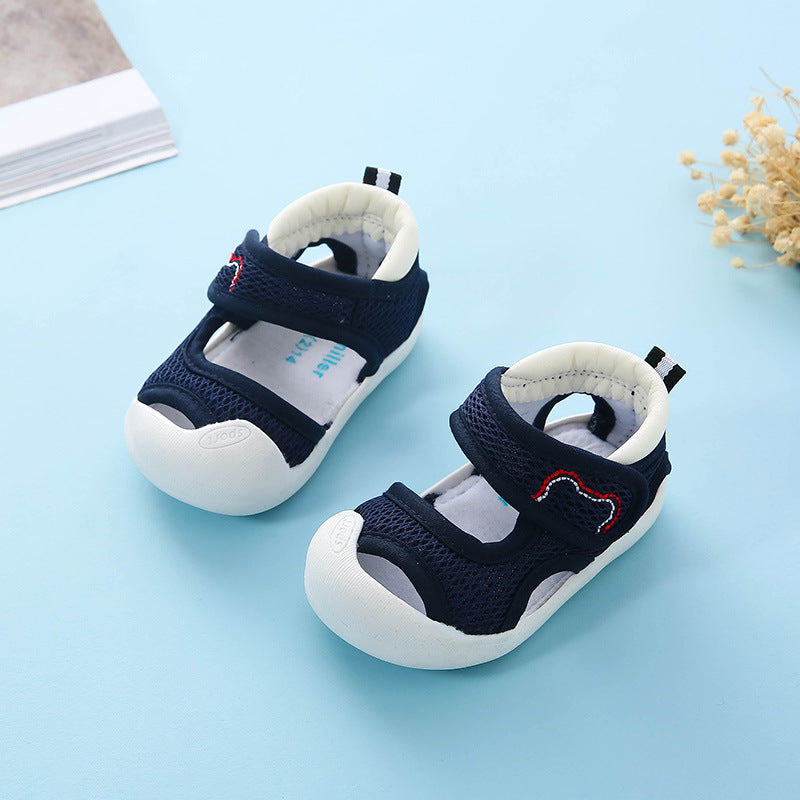Breathable Baby Walking Sandals – Soft Sole Anti-Kick Shoes for Boys & Girls (Ages 6 Months to 3 Years)