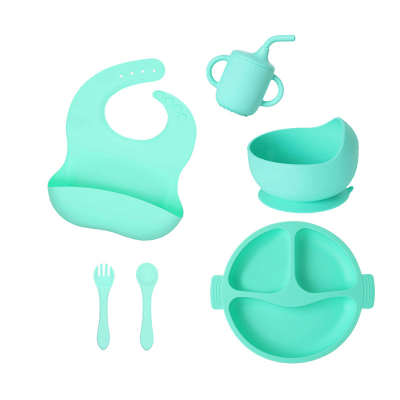 Silicone Divided Baby Plate – 3-Compartment Feeding Set for Toddlers