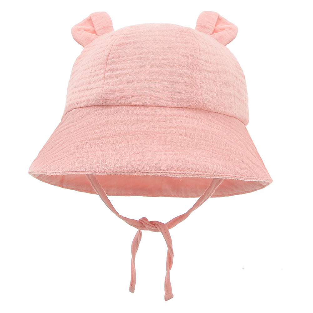 Muslin Baby Sun Hat – Lightweight Summer Bucket Cap