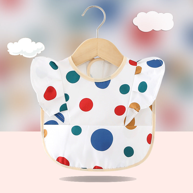 Waterproof Sleeveless Baby Bib – Summer Apron-Style Feeding Bib for Boys & Girls