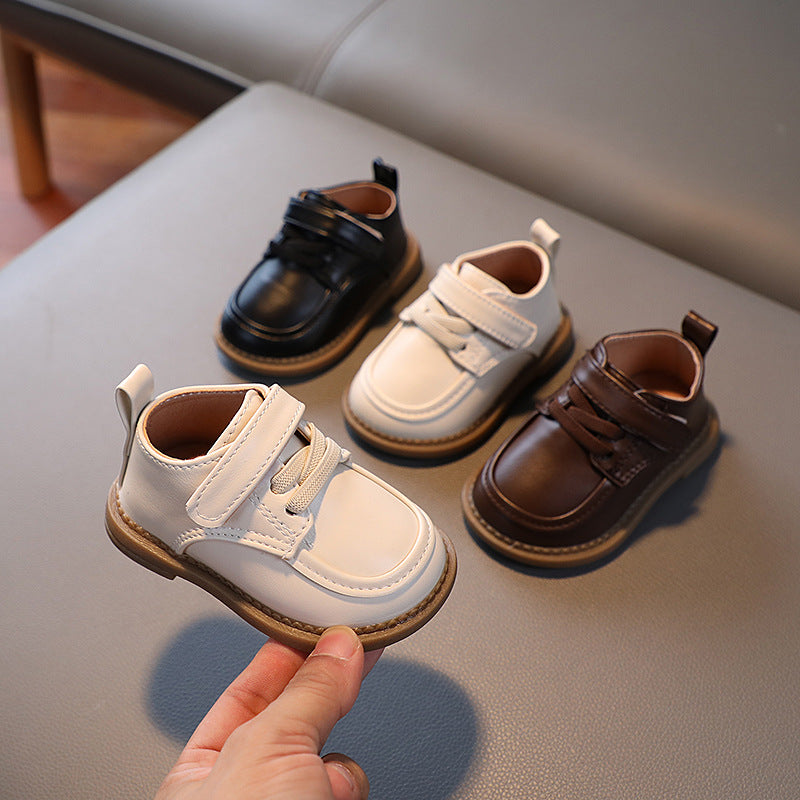 New Baby Girl Soft Sole Leather Shoes – First Walkers