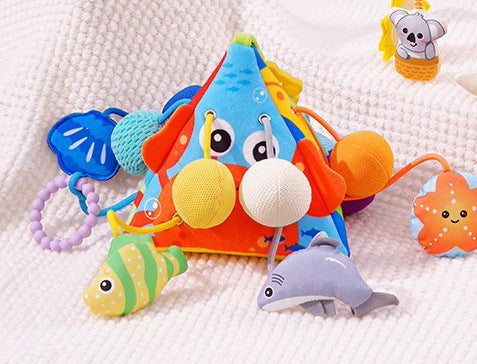 Chouchoule Baby Car Hanging Toy – Soft Plush Rattle for Newborns