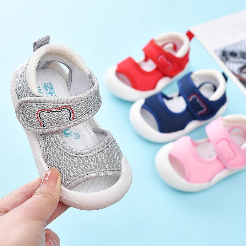 Breathable Baby Walking Sandals – Soft Sole Anti-Kick Shoes for Boys & Girls (Ages 6 Months to 3 Years)