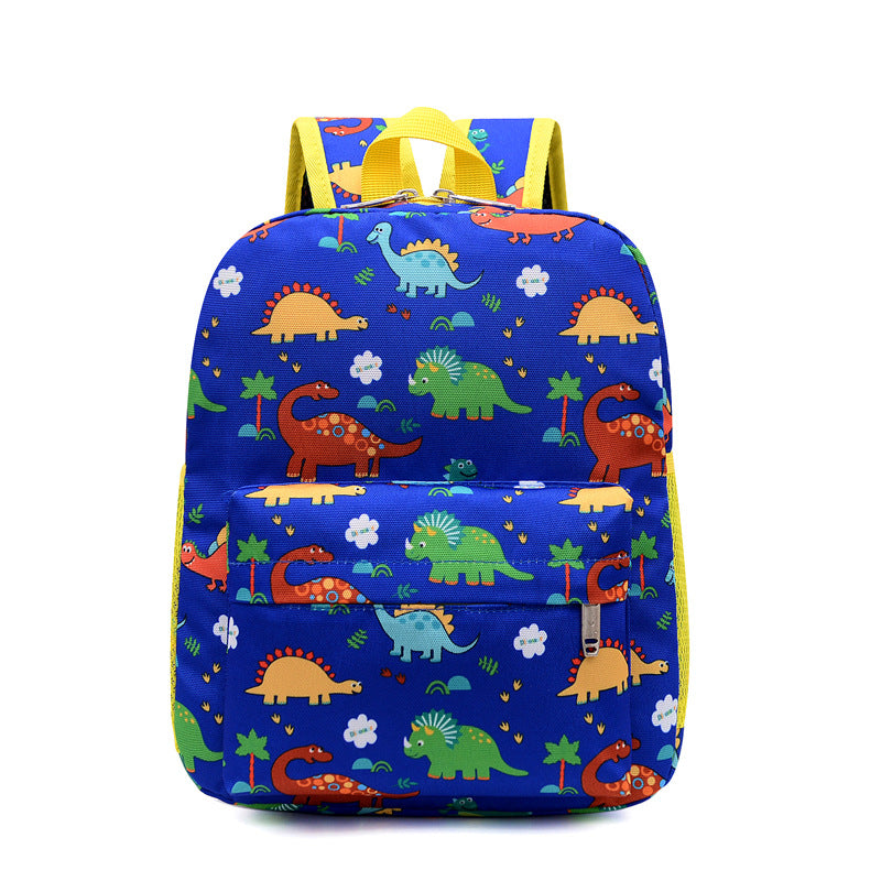 Cartoon Dinosaur Kids Backpack – Cute Printed Kindergarten Bag for Boys & Girls