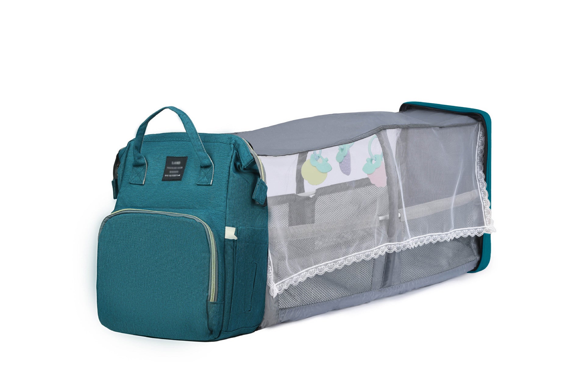 Multifunction Diaper Bag – With Portable Crib & Stroller Straps