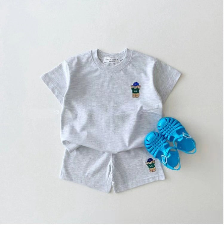 Teddy Bear Summer Set – 100% Pure Cotton (Unisex)