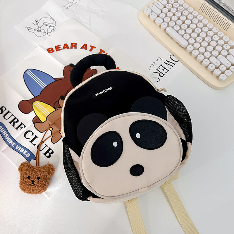 Cartoon Panda Kids Backpack – Trendy Casual Bag for Boys & Girls