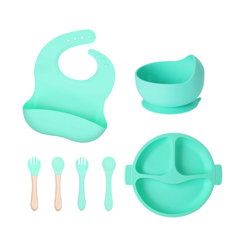 Silicone Divided Baby Plate – 3-Compartment Feeding Set for Toddlers
