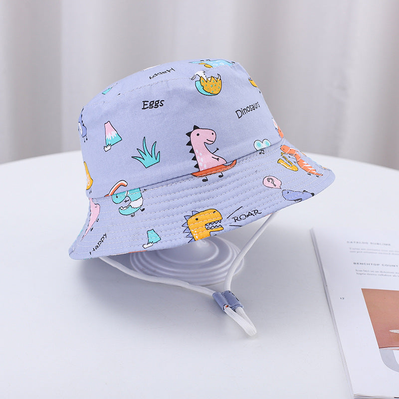 Summer Baby Sun Hat – Cartoon Bucket Hat for Boys & Girls (UV Protection)