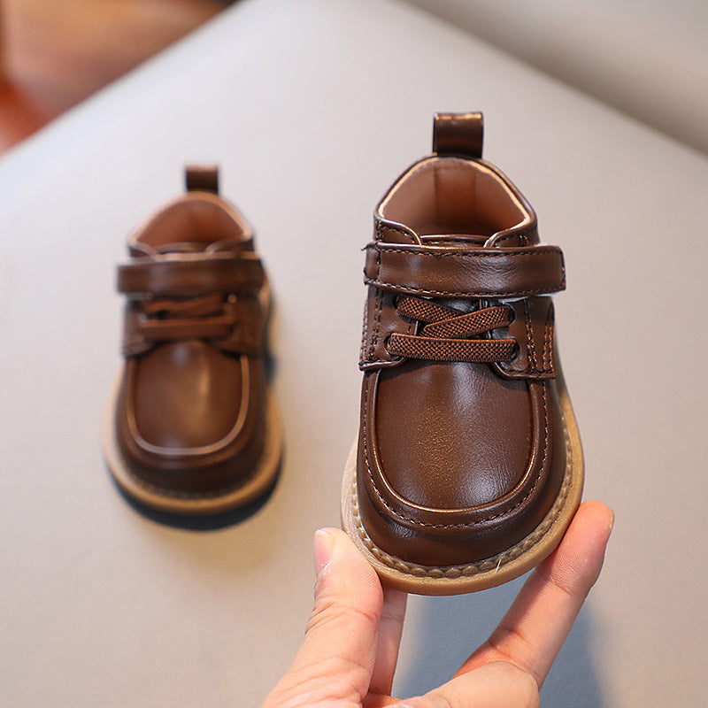 New Baby Girl Soft Sole Leather Shoes – First Walkers