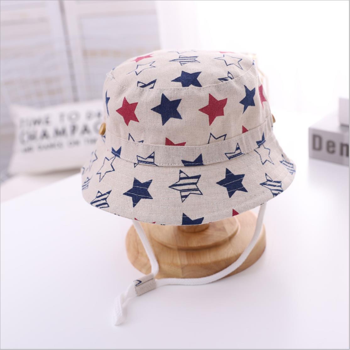 Baby Animal Print Fisherman Hat – Windproof Spring/Summer Sun Hat