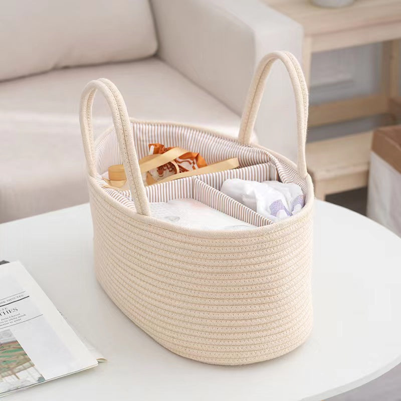 Portable Baby Storage Basket – Organized & Stylish