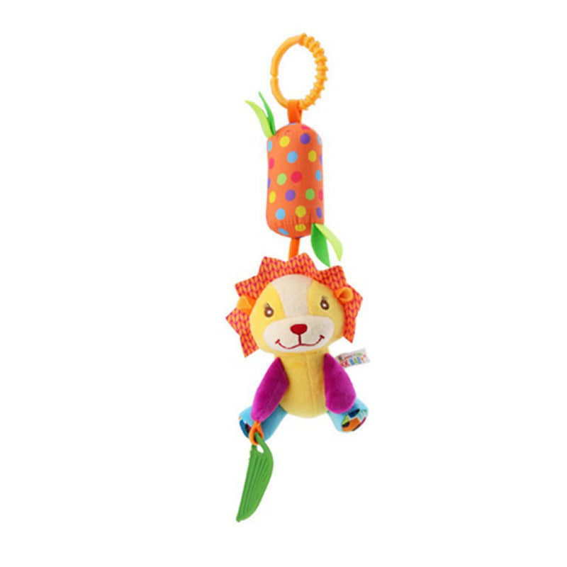 Baby Wind Chime Plush Toy – Hanging Animal Pendant for Crib, Car & Stroller