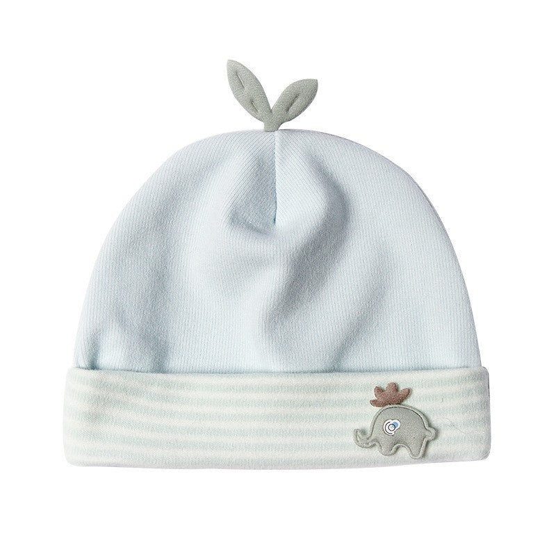Double-Layer Cotton Baby Hat – Bear Style