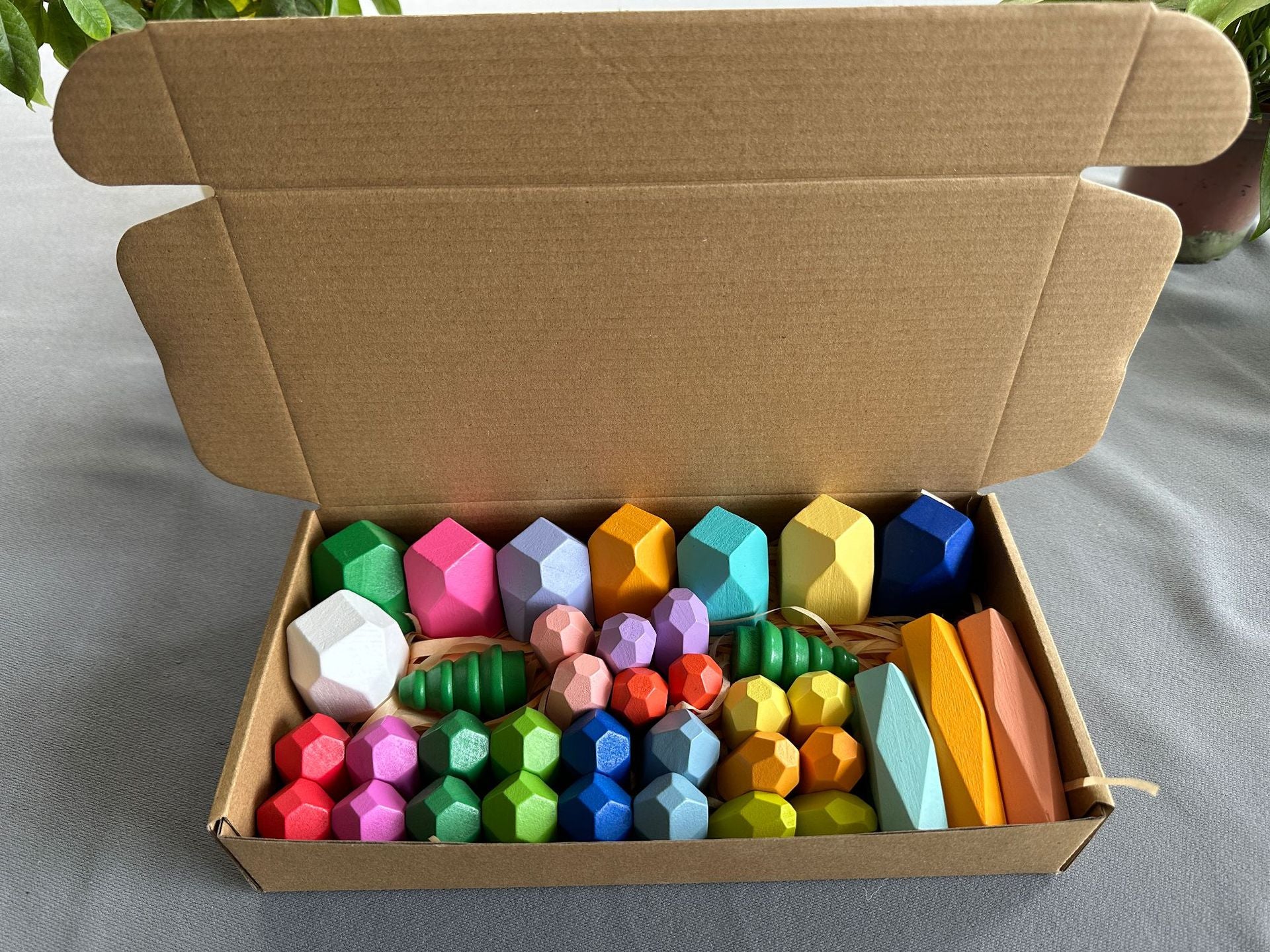 Montessori Stacking Stone Blocks – Colorful Balancing Puzzle Toy for Kids