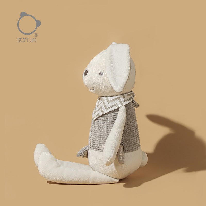 Softlife Large Coco Rabbit Plush Doll – Beige Soothing Sleep Toy & Birthday Gift for Kids