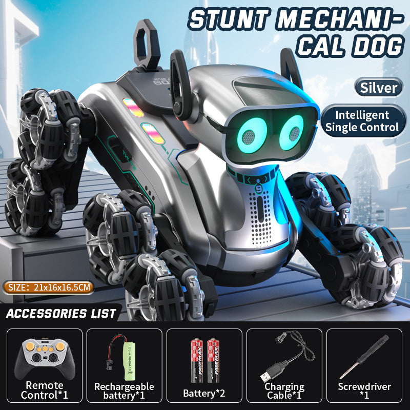 Mechanical Dog Stunt Car – 2-in-1 Remote Control Robot & Vehicle Toy