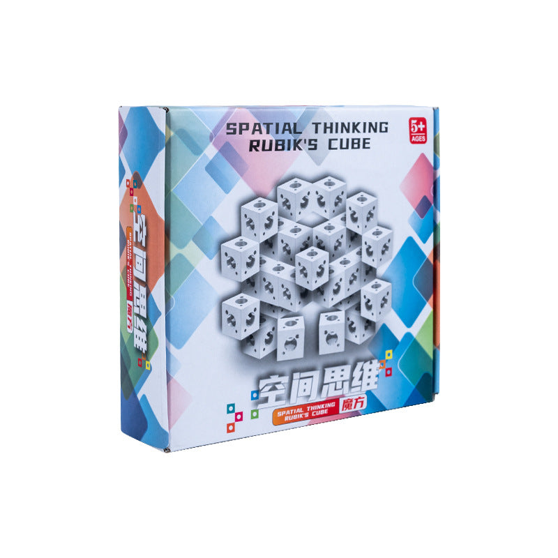 3D Geometric Puzzle Building Blocks – Ghost Cube Toy for Kids