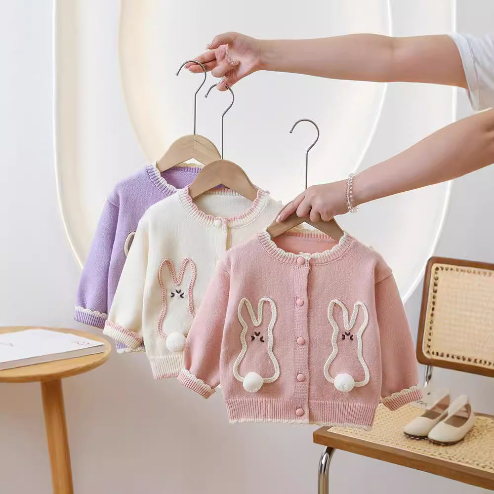 Baby Jacquard Knit Cardigan with Faux Pocket – Soft & Stylish