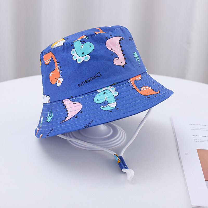 Summer Baby Sun Hat – Cartoon Bucket Hat for Boys & Girls (UV Protection)