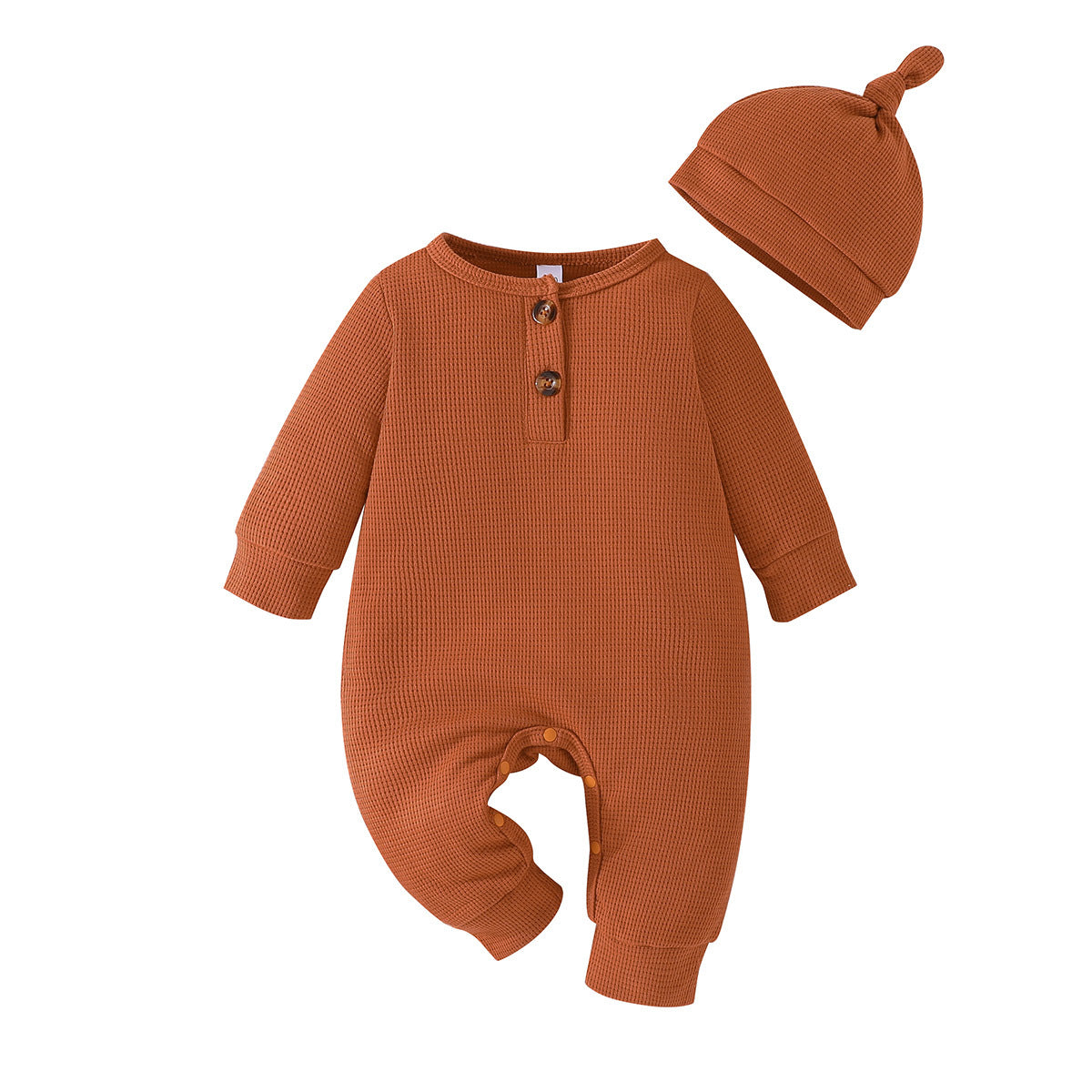 Three-Color Grid Baby Jumpsuit with Hoodie – Long Sleeve Crawling Outfit