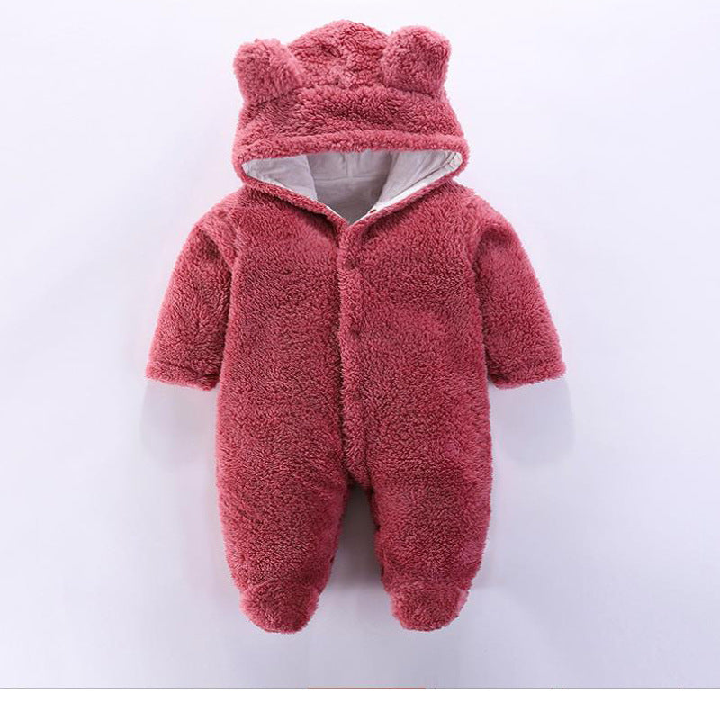 Winter Fleece Baby Romper – Warm Animal Costume Jumpsuit (Newborn to Toddler)