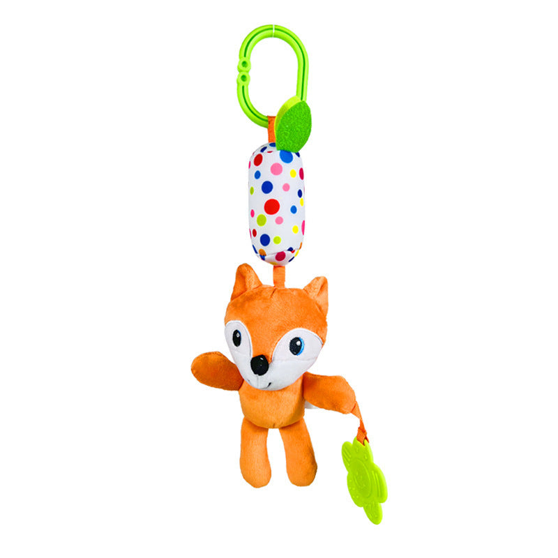 Baby Wind Chime Plush Toy – Hanging Animal Pendant for Crib, Car & Stroller