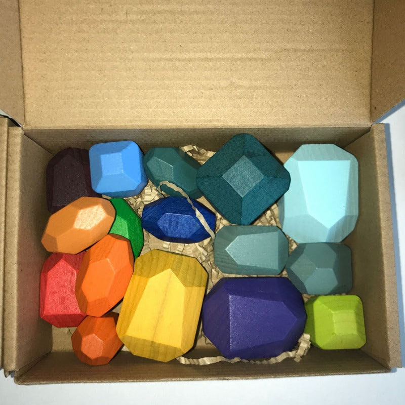 Montessori Stacking Stone Blocks – Colorful Balancing Puzzle Toy for Kids
