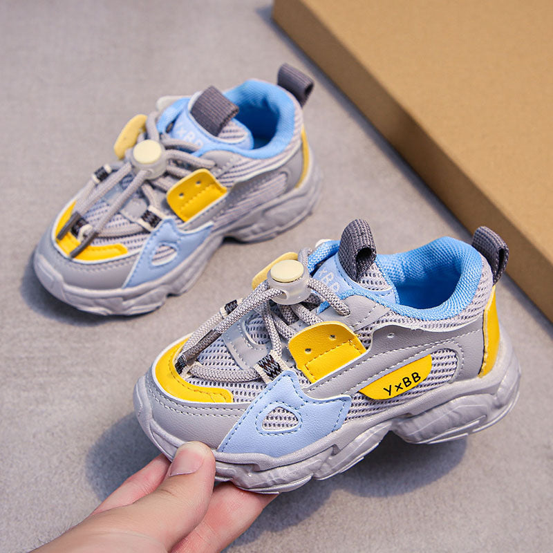 2025 Trendy Mesh Sports Shoes for Kids – Breathable & Casual “Dad Style”