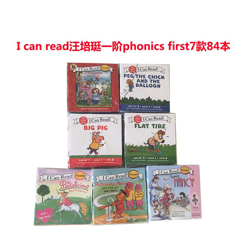 I Can Read Phonics First 7 – English Picture Book Set by Wang Peiyue (84 Books)