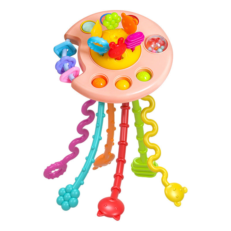 Baby Finger Pulling Toy – Soft Sensory Teether & Early Learning Fun