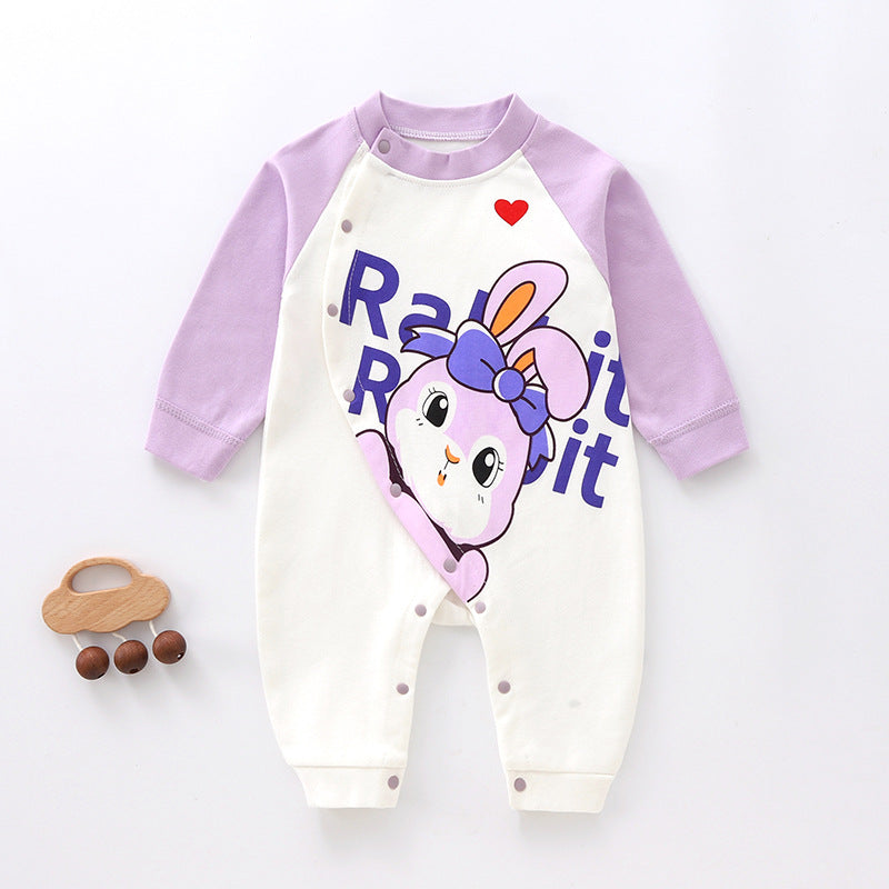 Autumn & Winter Baby Onesie – Long-Sleeved Combed Cotton Romper for Boys & Girls