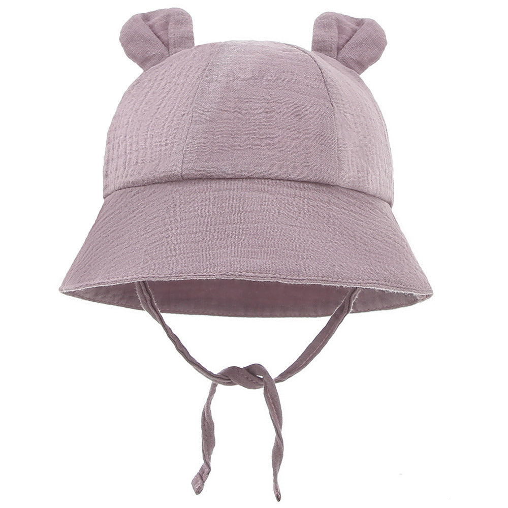 Muslin Baby Sun Hat – Lightweight Summer Bucket Cap