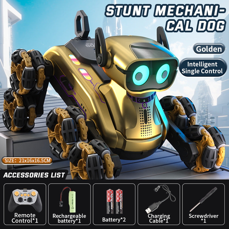 Mechanical Dog Stunt Car – 2-in-1 Remote Control Robot & Vehicle Toy