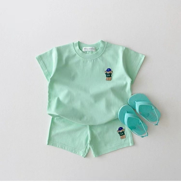 Teddy Bear Summer Set – 100% Pure Cotton (Unisex)