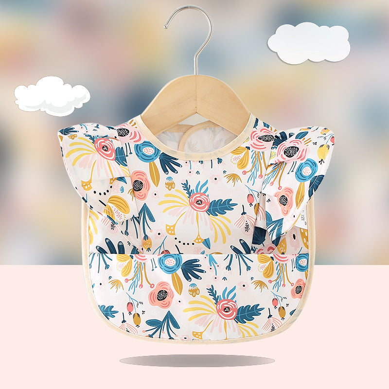 Waterproof Sleeveless Baby Bib – Summer Apron-Style Feeding Bib for Boys & Girls