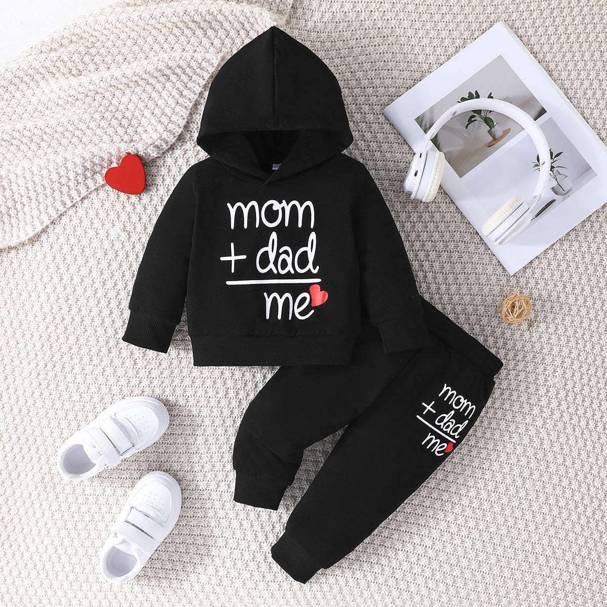 Children’s Hoodie & Sweatpants Set – Autumn/Winter Long Sleeve Casual Outfit
