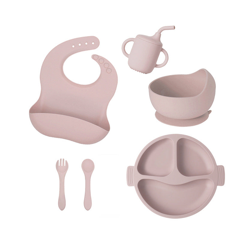 Silicone Divided Baby Plate – 3-Compartment Feeding Set for Toddlers