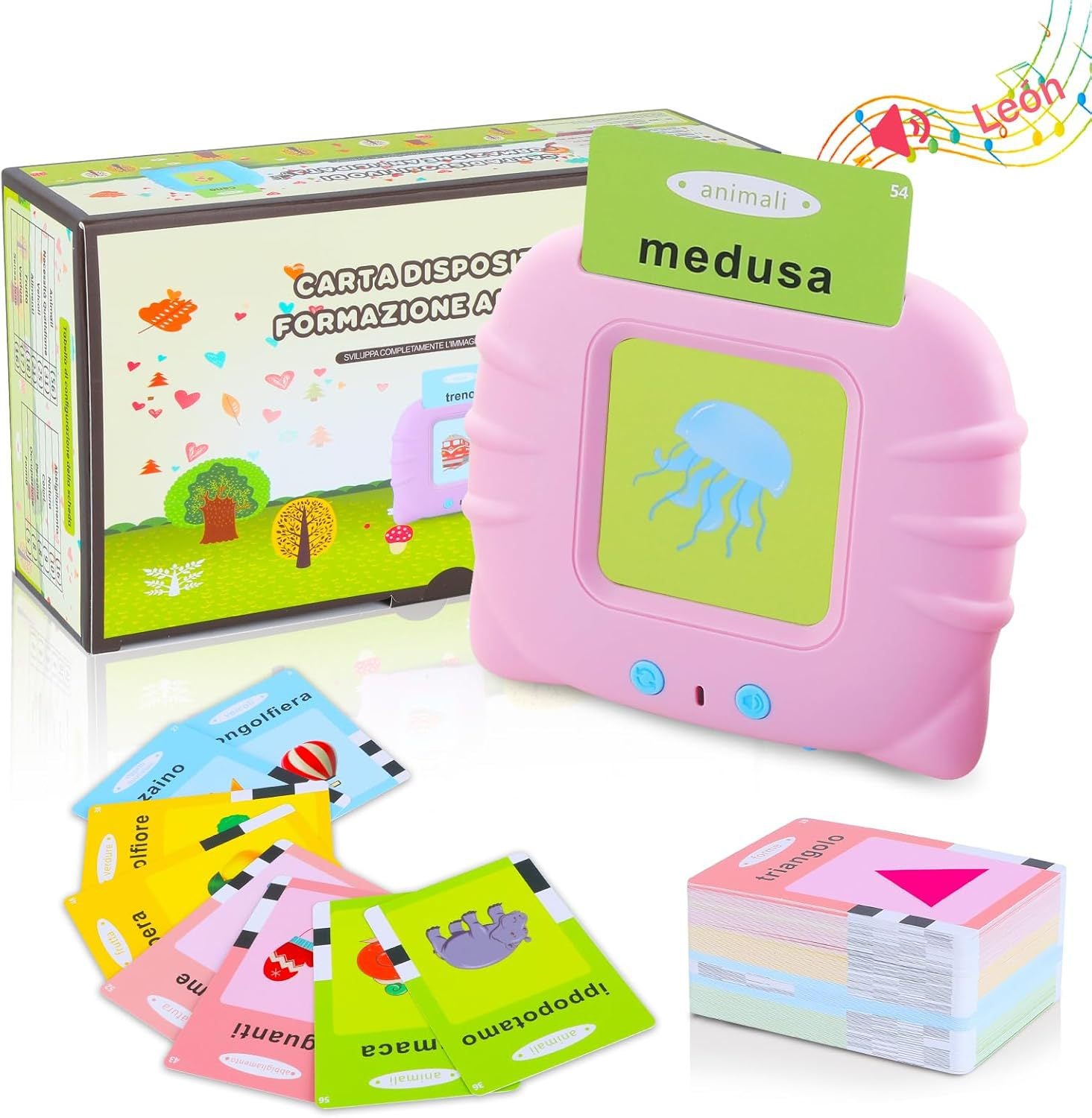 Cat Card Machine – English Flash Card Learning Device for Early Education