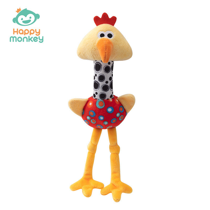 Baobao Le Baby Soothing Rattle – Grip Training Ringbell & Crinkle Sensory Toy