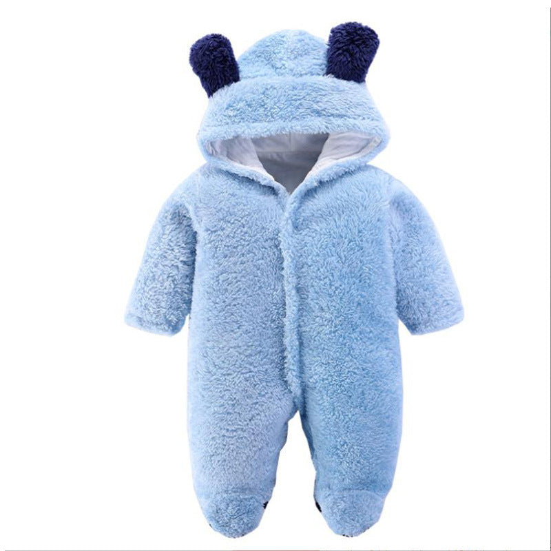 Winter Fleece Baby Romper – Warm Animal Costume Jumpsuit (Newborn to Toddler)