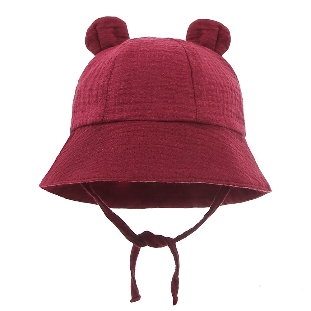 Muslin Baby Sun Hat – Lightweight Summer Bucket Cap