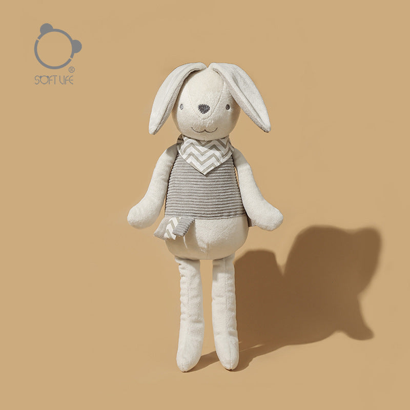 Softlife Large Coco Rabbit Plush Doll – Beige Soothing Sleep Toy & Birthday Gift for Kids