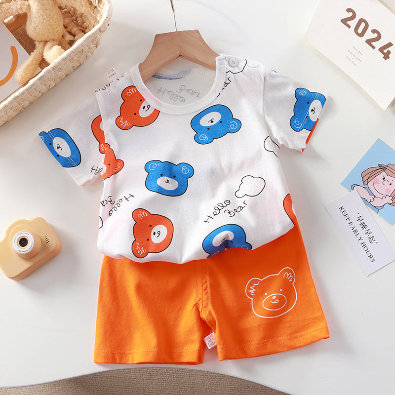 Kids Clothes Set Baby Boy/Girl T-Shirt + Shorts