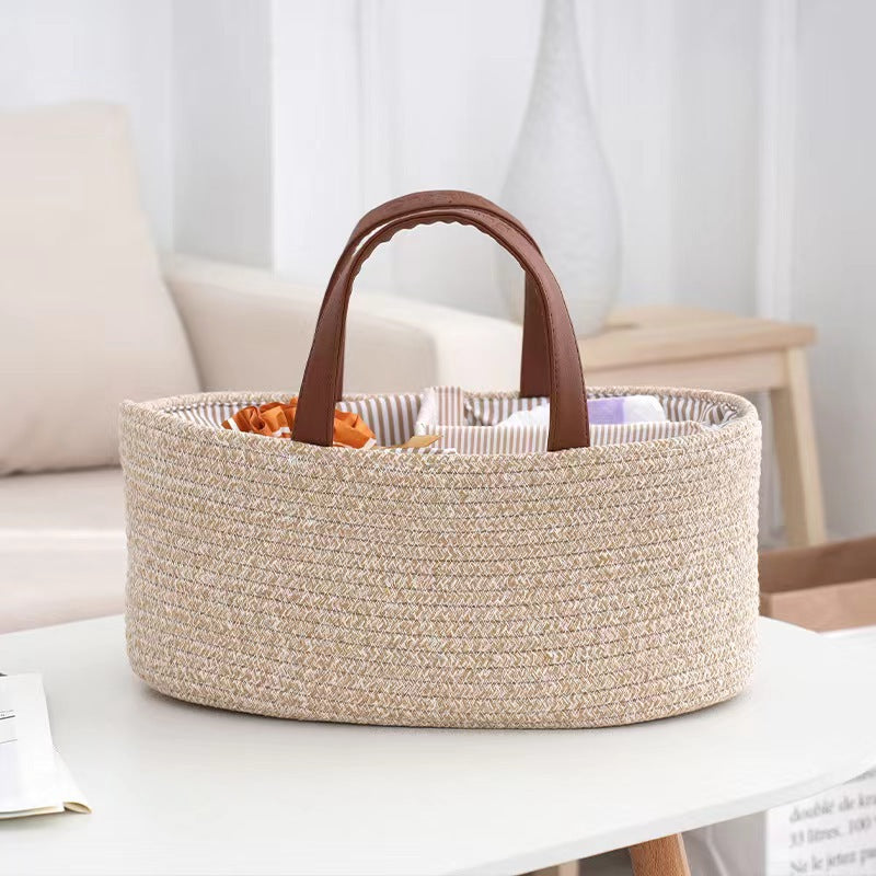 Portable Baby Storage Basket – Organized & Stylish