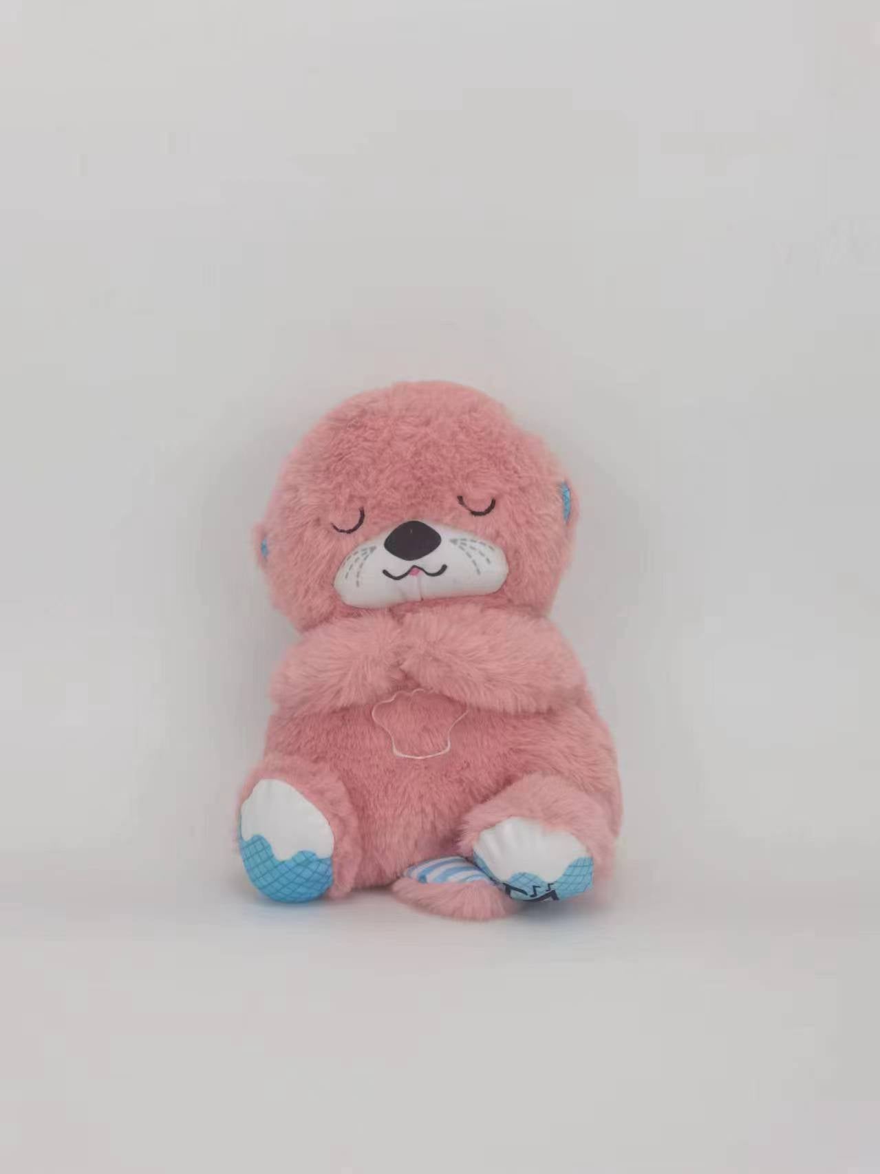 Soothing Breathing Otter – Calming Plush Sleep Companion for Babies