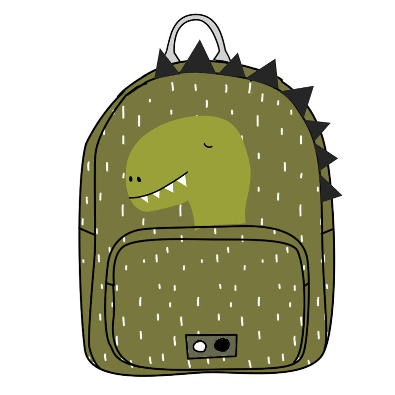 2023 Cute Animal Canvas Schoolbag – Small Kindergarten Backpack for Boys & Girls